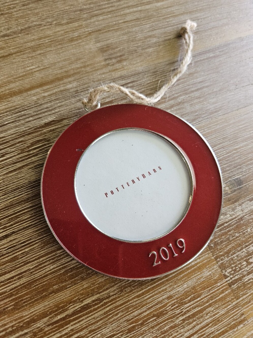 Pottery Barn 2019 Circle Frame Ornament